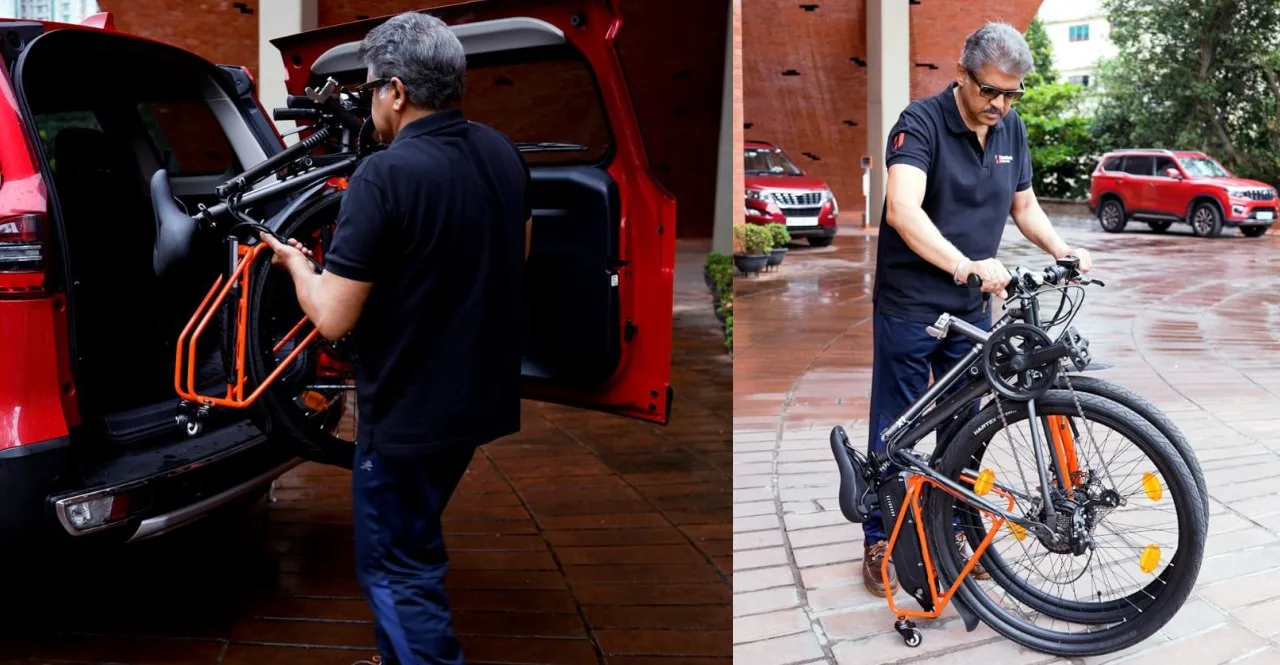 Anand mahindra invested in Hornback X1 foldable e bike startup