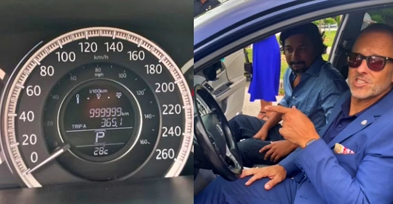 Honda Accord car has run 999999 km meter stopped working