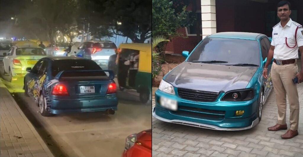 Bengaluru Modified Car Fined