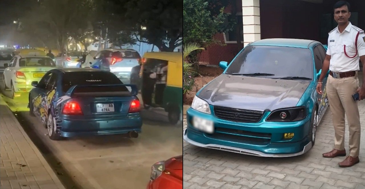 Bengaluru Modified Car Fined
