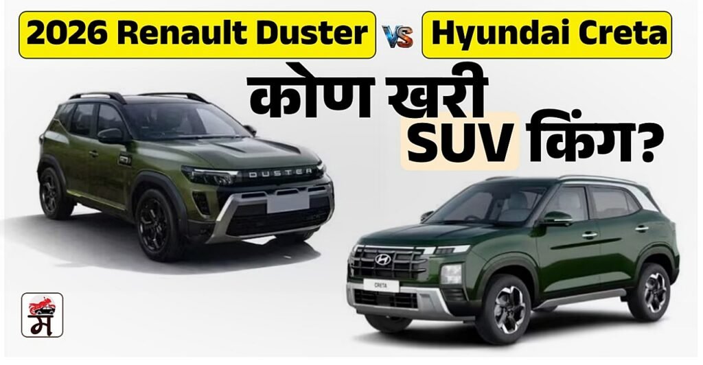 2026 Renault Duster vs Hyundai Creta comparison