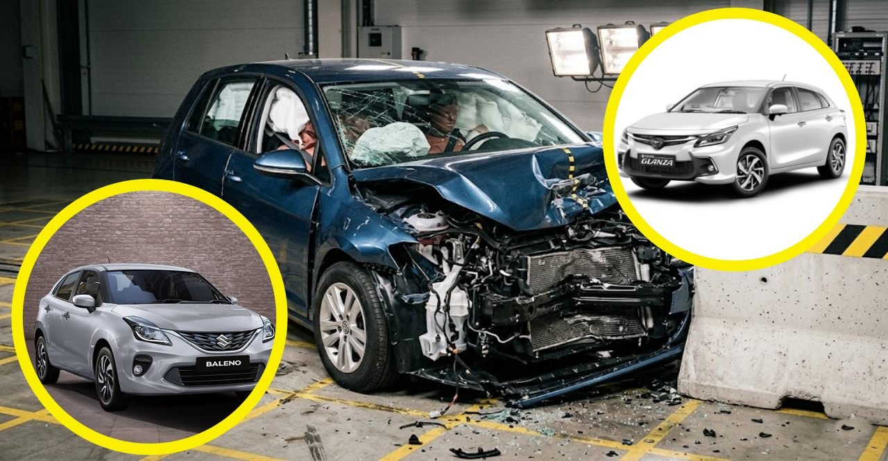 Maruti Baleno Toyota Glanza safety rating